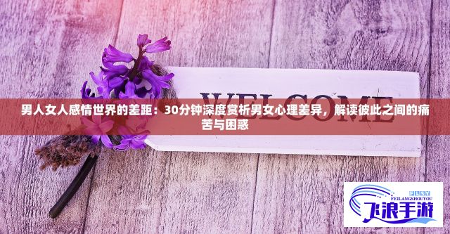 男人女人感情世界的差距：30分钟深度赏析男女心理差异，解读彼此之间的痛苦与困惑