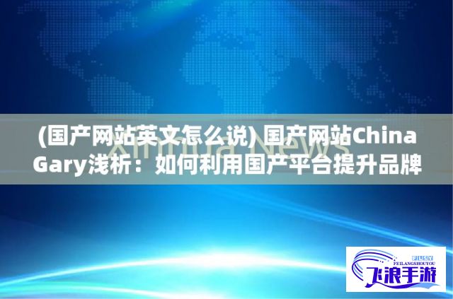 (国产网站英文怎么说) 国产网站ChinaGary浅析：如何利用国产平台提升品牌知名度与市场竞争力