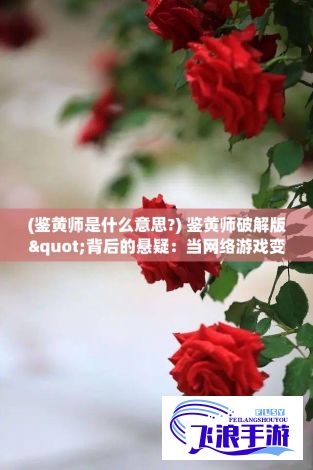 (鉴黄师是什么意思?) 鉴黄师破解版"背后的悬疑：当网络游戏变成职场大考验——技术与伦理的交叉挑战，求解职业道德底线是否存在阴暗之处？